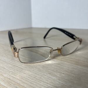 Fendi F997 757 Eyeglasses Silver Brown Frames 52-17-135 Italy